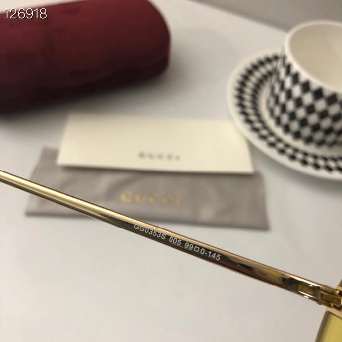GUCCI古馳 原單正品 2019新款 GG0353S 頂級手工製作 時尚墨鏡  lly1028